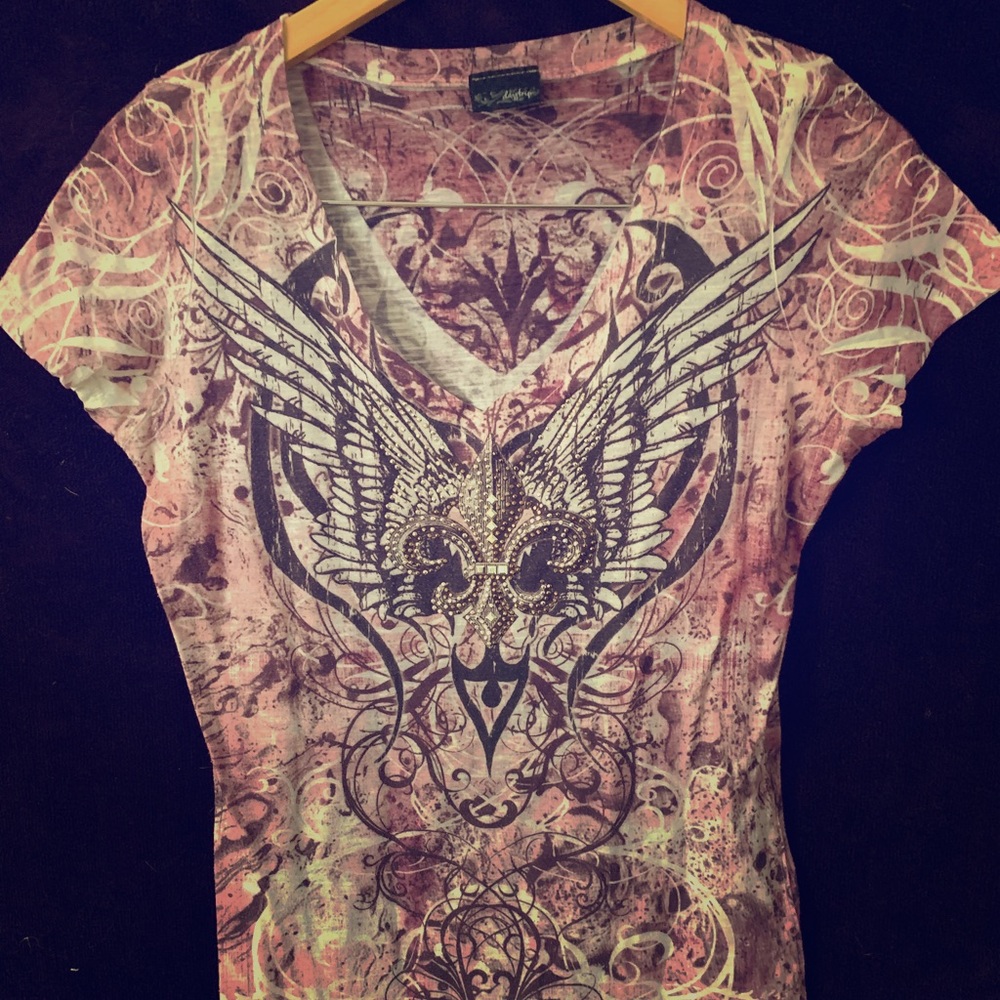 Pink Buckle Pattern shirt
